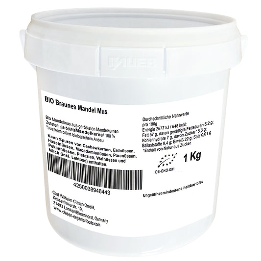 Bio Braunes Mandelmus 1 kg
