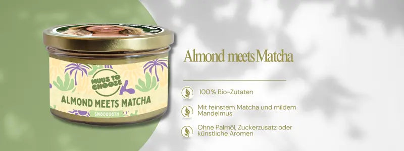 Unser neues Bio-Matcha-Nussmus Clasen Organic Foods