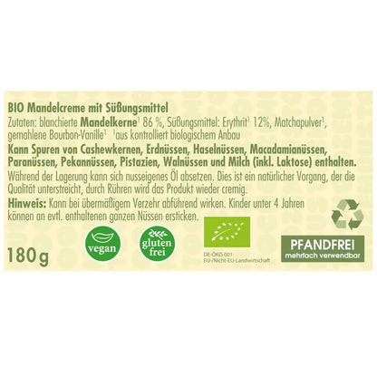 Almond meets Matcha - Toni said yes! Clasen Organic Foods