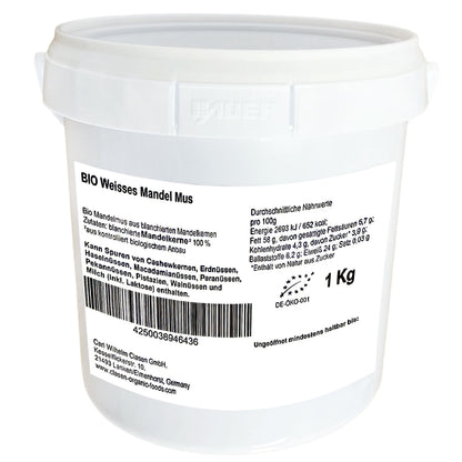 Bio Weißes Mandelmus 1 kg