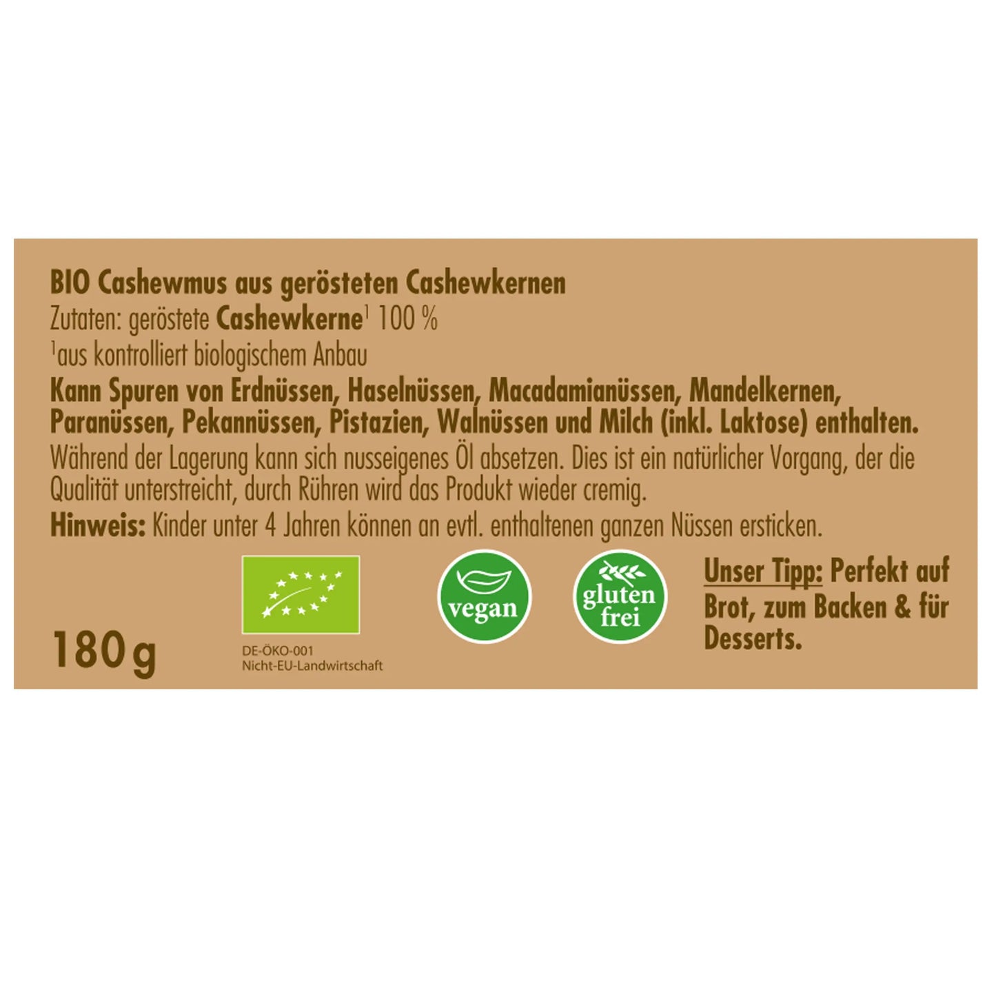 Bio Cashewmus 1 kg