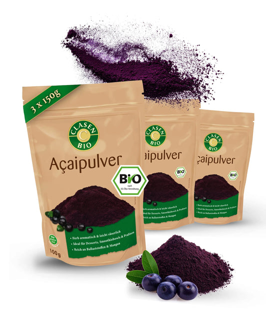 3x Bio Acaipulver Clasen Bio