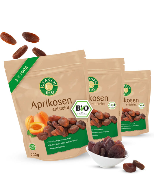 3x Bio Aprikosen Clasen Organic Foods