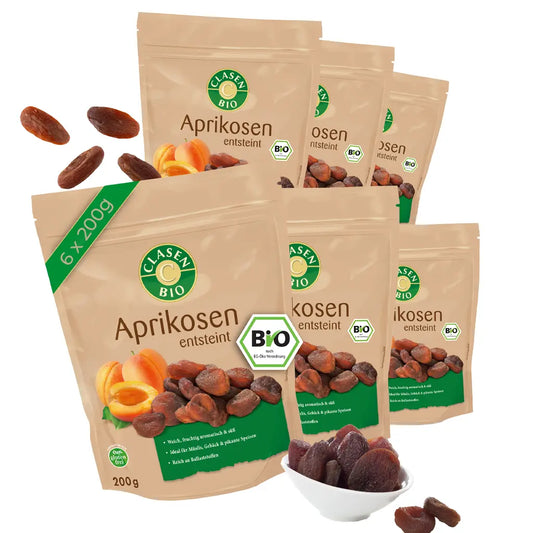 6x Bio Aprikosen Clasen Organic Foods