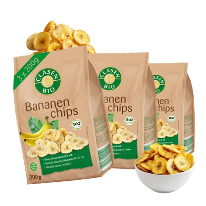 3x Bio Bananenchips Clasen Bio