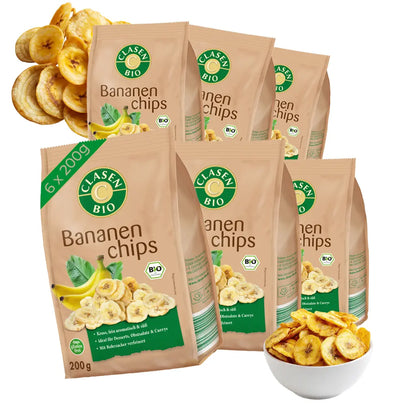 6x Bio Bananenchips Clasen Bio