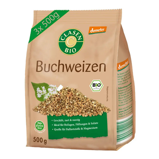 3x Bio Buchweizen in Demeter Qualität Clasen Bio