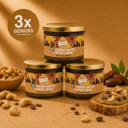 3x Cashewmus - Date with coffee 180g