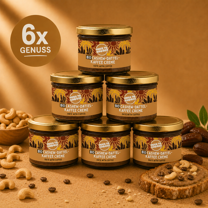 6x Cashewmus - Date with coffee 180g