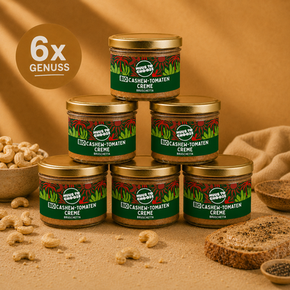 6x Bio Cashew Tomaten Creme Bruschetta 180g