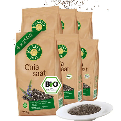 6x Bio Chia-Samen Clasen Bio