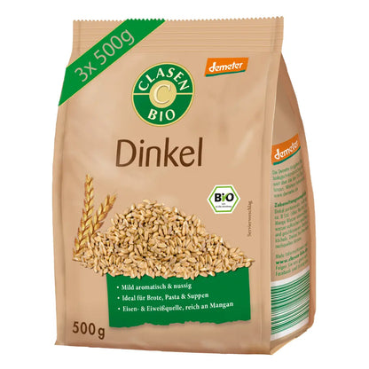 3x Bio Dinkel in Demeter Qualität Clasen Bio