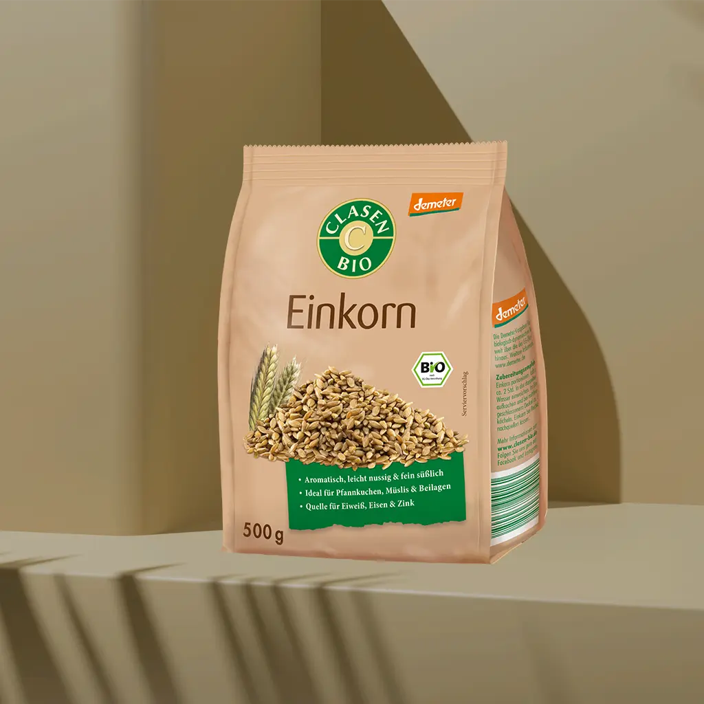 Bio Einkorn in Demeter Qualität 500g Clasen Bio