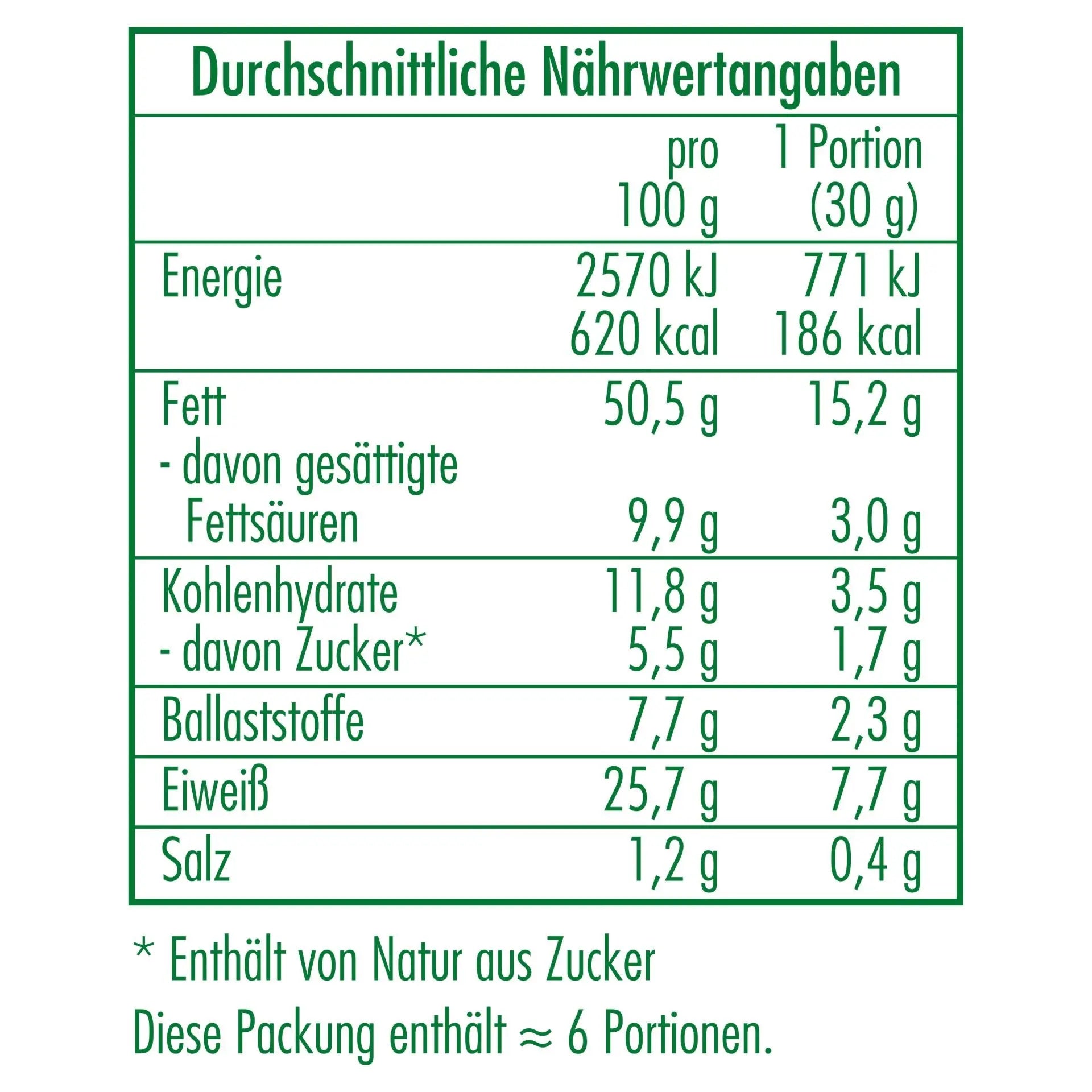 6x Bio Erdnüsse (geröstet und gesalzen) Clasen Bio