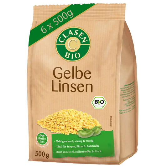 6x Bio Linsen (gelb) Clasen Organic Foods