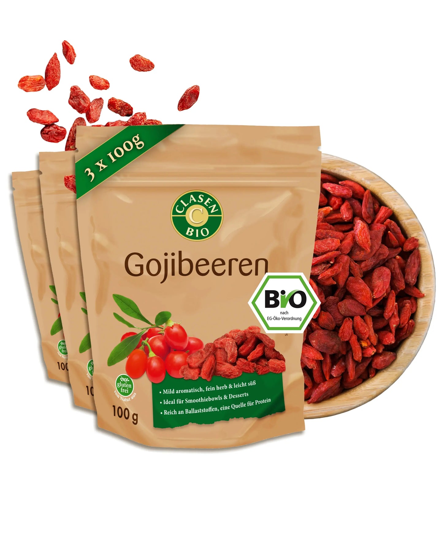 3x Bio Gojibeeren Clasen Bio