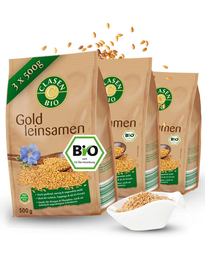3x Bio Goldleinsamen Clasen Bio