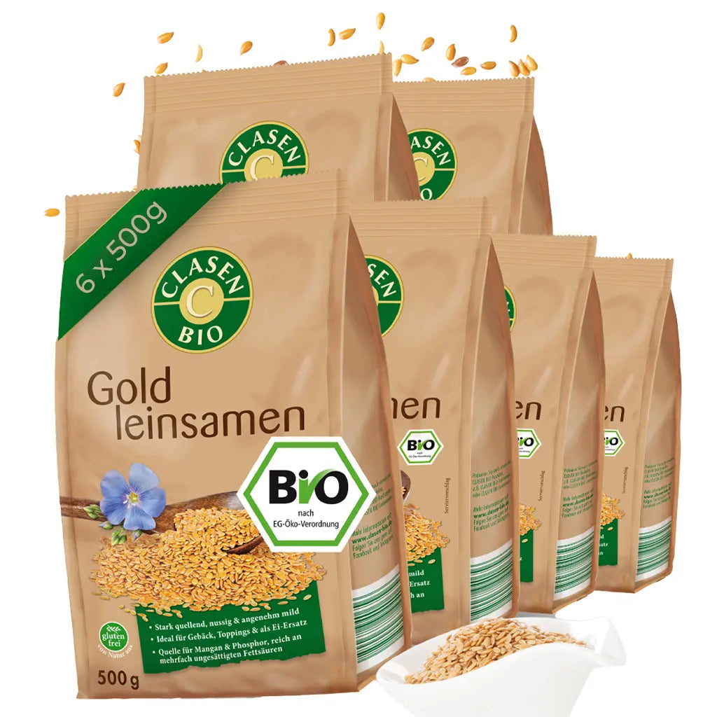 6x Bio Goldleinsamen Clasen Bio Shop