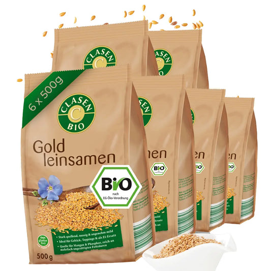 6x Bio Goldleinsamen Clasen Bio Shop
