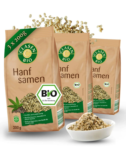 3x Bio Hanfsamen Clasen Bio