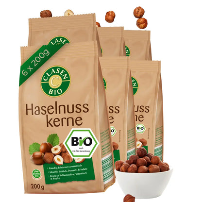 6x Bio Haselnusskerne Clasen Bio