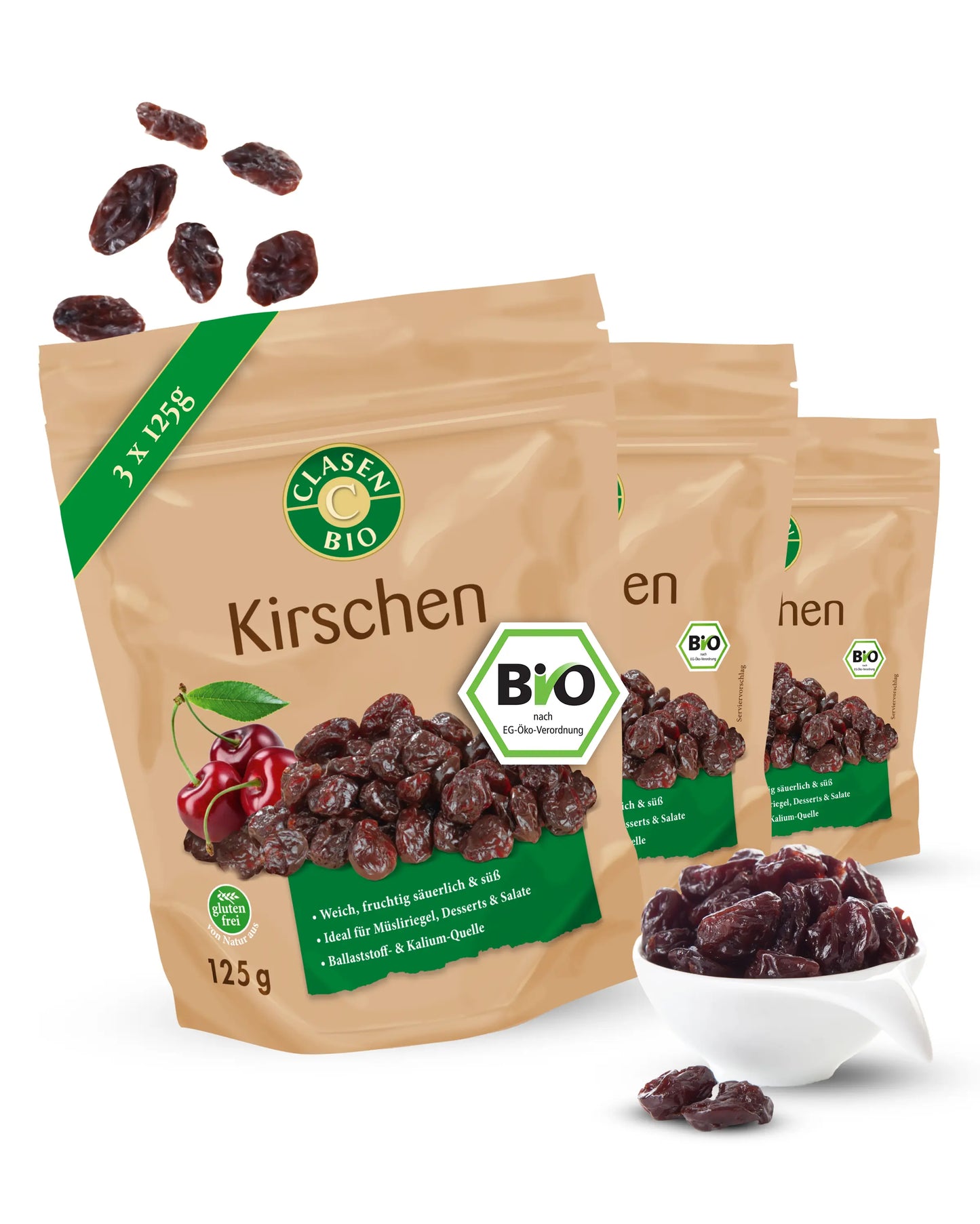 3x Bio Kirschen Clasen Bio