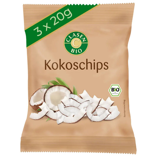 3x Bio Kokoschips 20 g Clasen Bio
