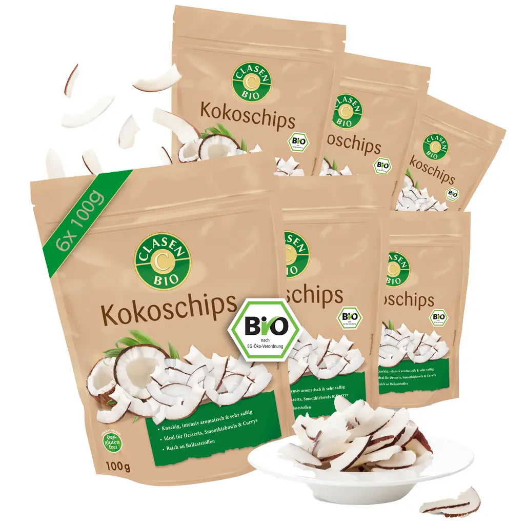 6x Bio Kokoschips Clasen Bio