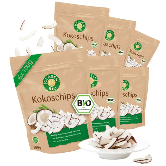 6x Bio Kokoschips Clasen Bio