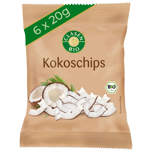 6x Bio Kokoschips 20 g Clasen Bio