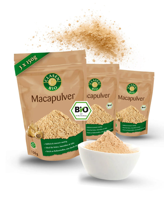 3x Bio Macapulver Clasen Bio