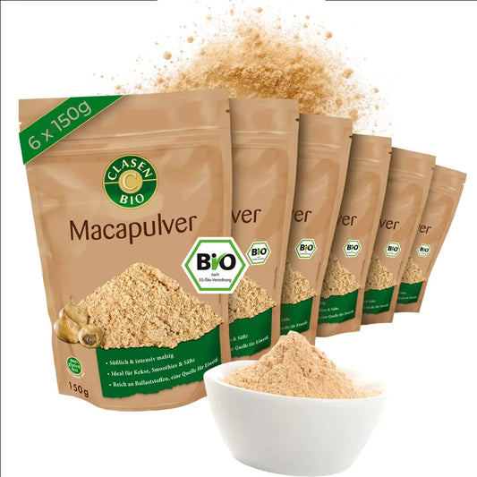 6x Bio Macapulver Clasen Bio