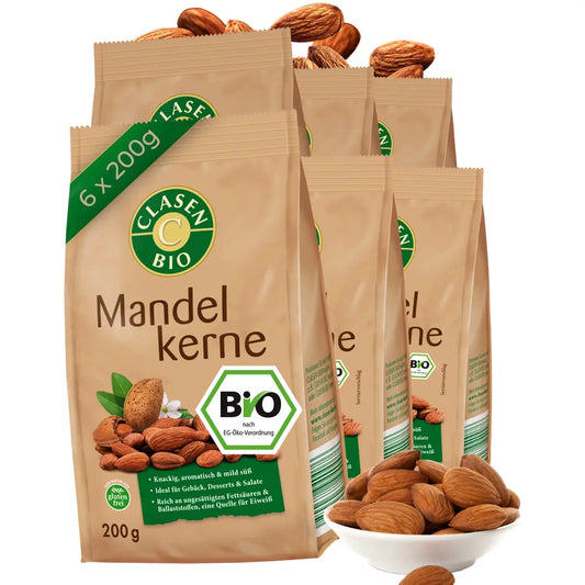 6x Bio-Mandelkerne Clasen Bio