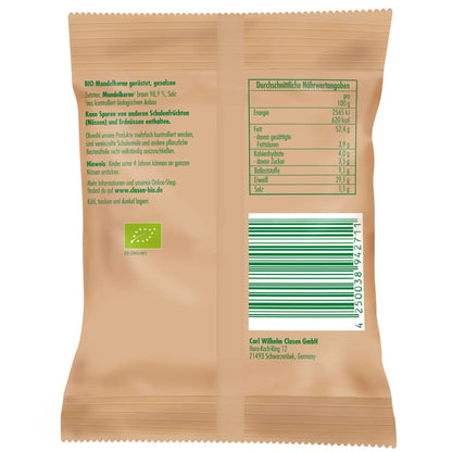 Bio Mandelkerne (geröstet und gesalzen) 40 g Clasen Bio