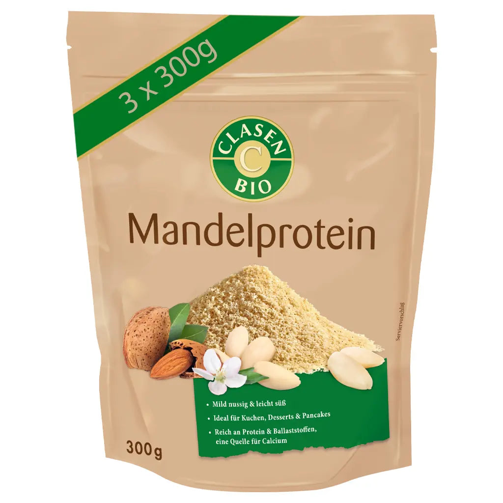 3x Bio Mandelprotein 300g Clasen Bio