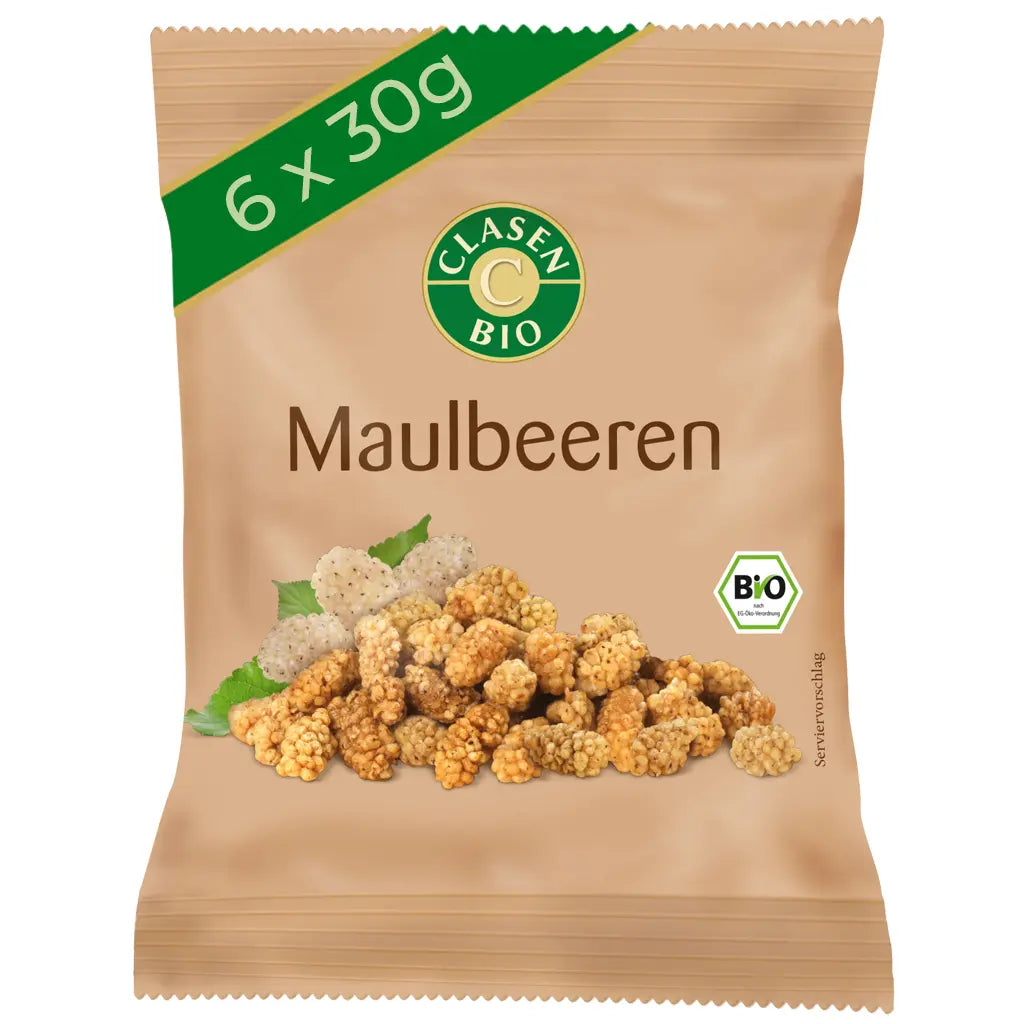 6x Bio Maulbeeren 30 g Clasen Organic Foods