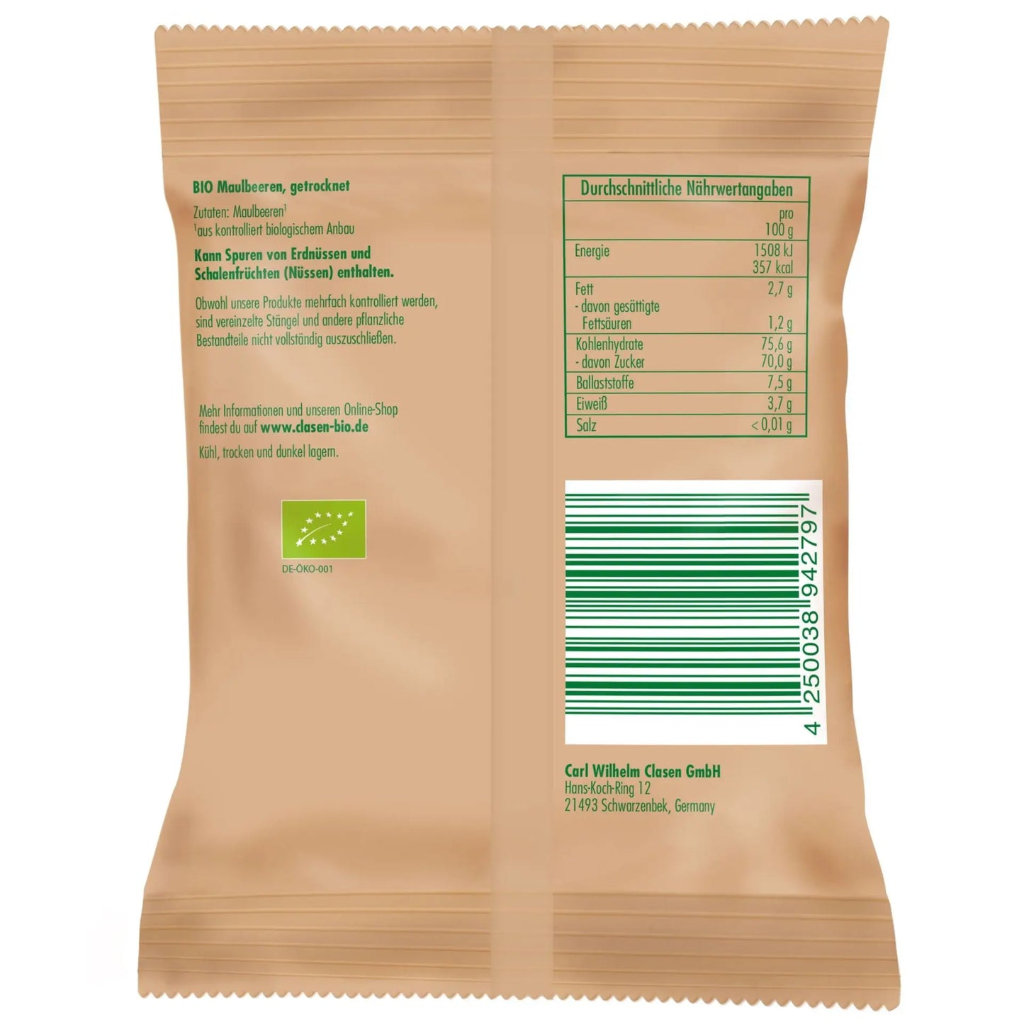 Bio Maulbeeren 30 g Clasen Bio