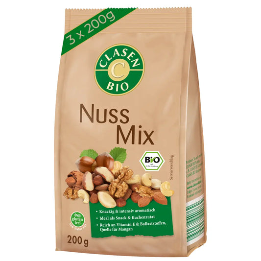 3x Bio Nuss-Mix 200g Clasen Bio