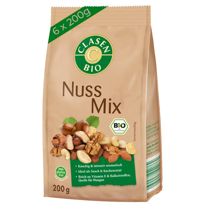 6x Bio Nuss-Mix 200g Clasen Organic Foods