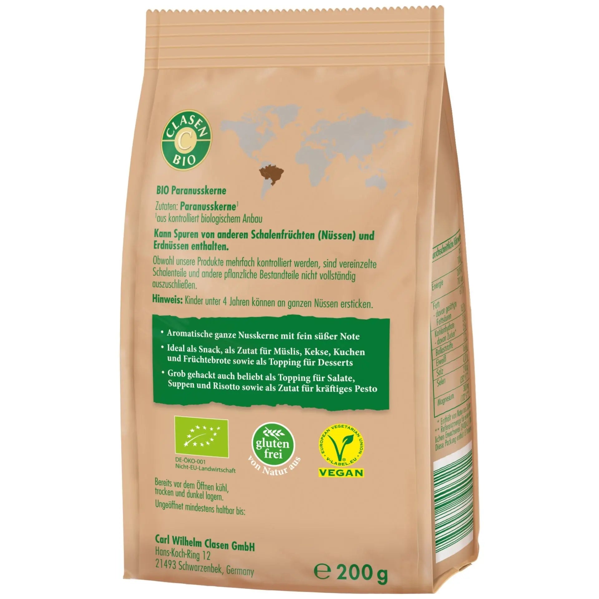 3x Bio Paranusskerne Clasen Bio