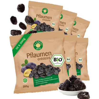6x Bio Pflaumen (getrocknet und entsteint) Clasen Bio