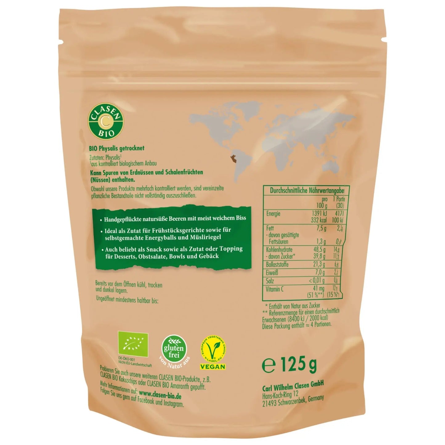 Bio Physalis 425g Clasen Bio
