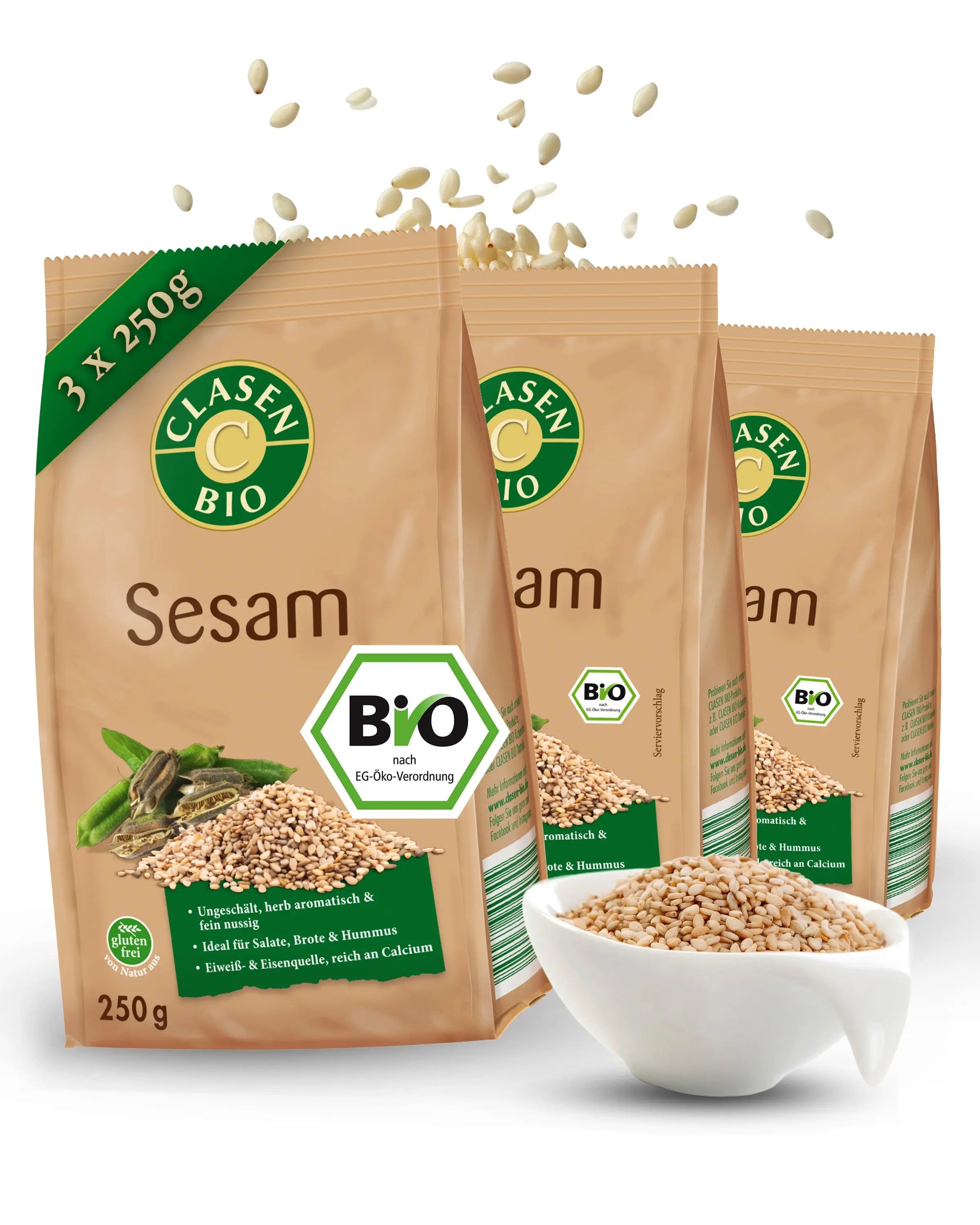 3x Bio Sesam Clasen Bio