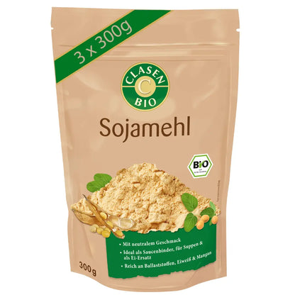 3x Bio Sojabohnenmehl 300g Clasen Bio
