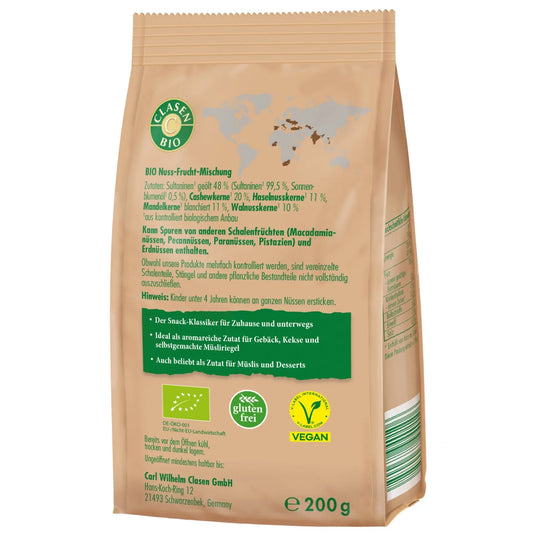 Bio Studentenfutter 200g Clasen Bio