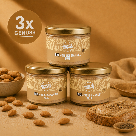 3x Bio Weisses Mandelmus 180g