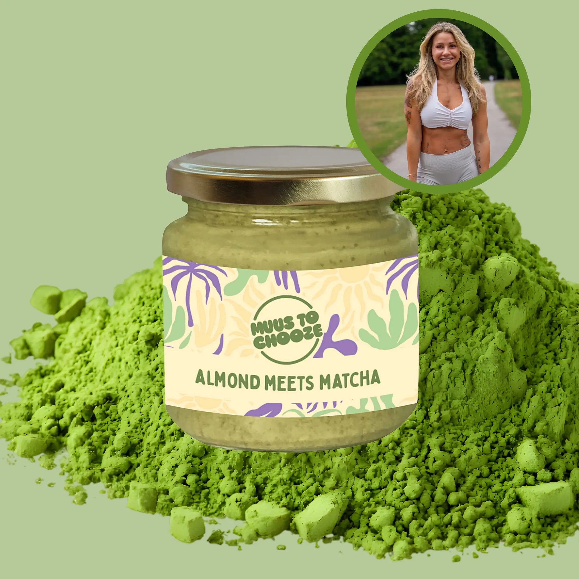 Almond meets Matcha - Toni said yes! 45 g Clasen Organic Foods