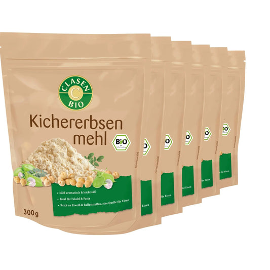 6x Bio Kichererbsenmehl 300g Clasen Bio