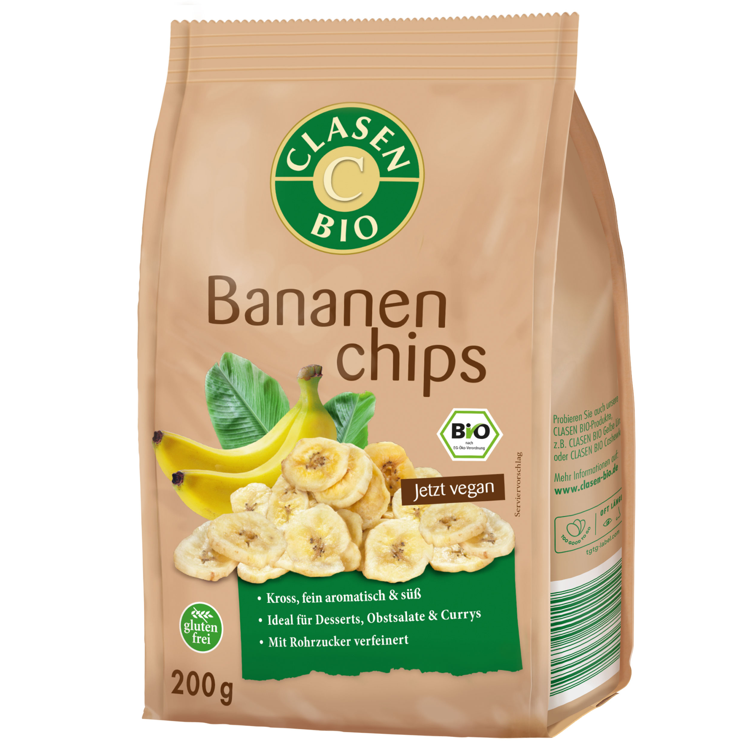 Bio Bananenchips - jetzt vegan!