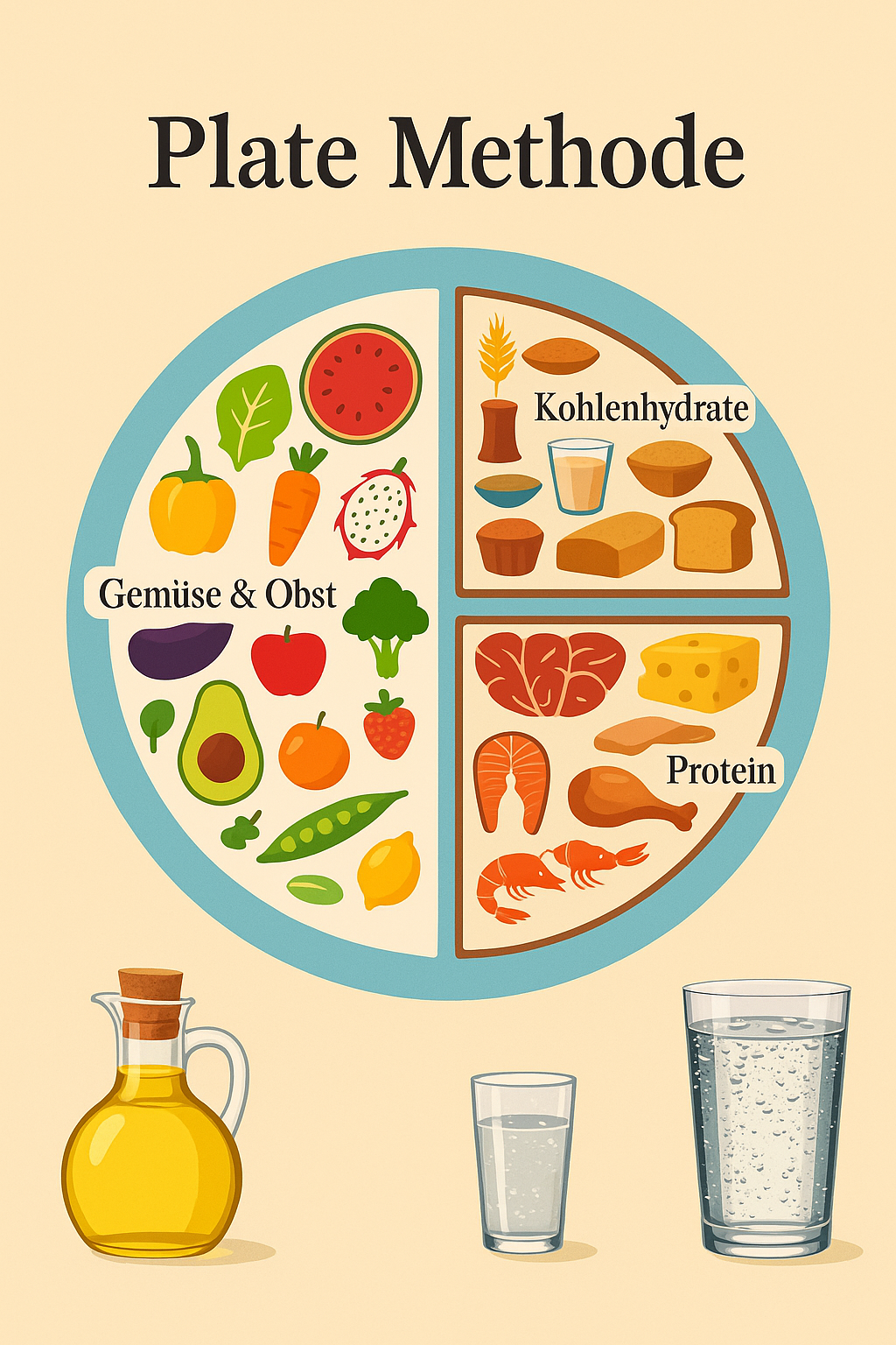 Plate Methode Infografik